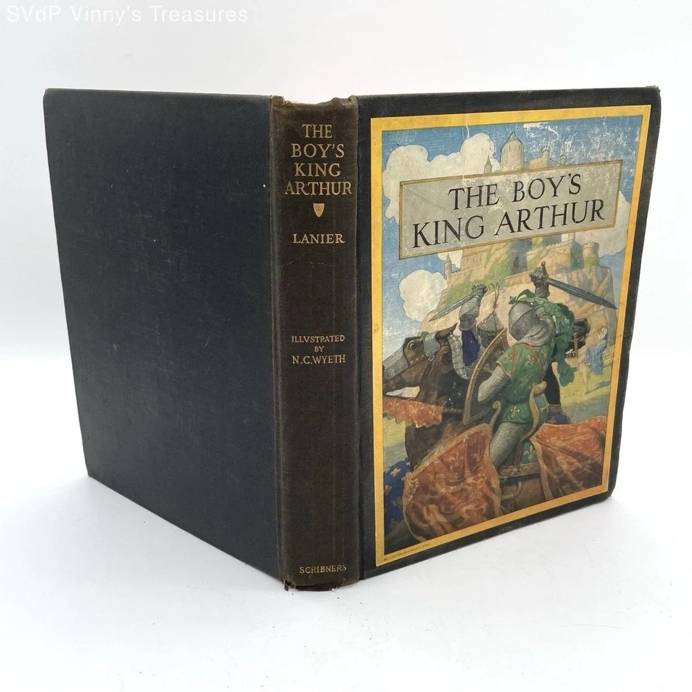 The Boy's King Arthur bySidneyLanier Illustrated byN.C.Wyeth Hardcover Scribner
